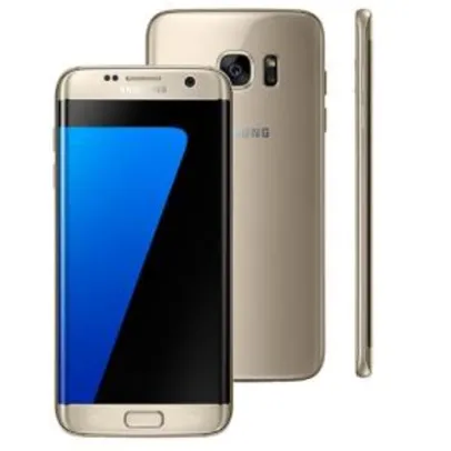 Smartphone Samsung Galaxy S7 edge Dourado com 32GB, Tela 5.5", Android 6.0, 4G, Câmera 12MP e Processador Octa-Core - R$1.179
