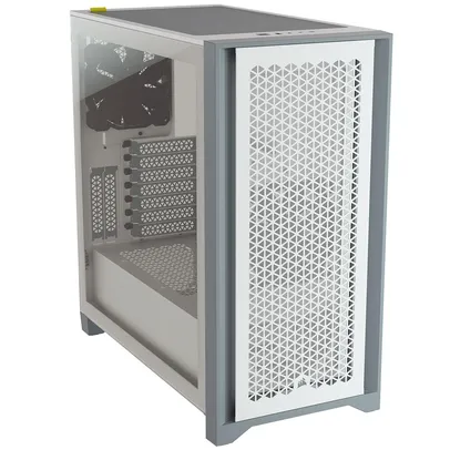 Gabinete Gamer Corsair 4000D Airflow,, ATX, Lateral em Vidro Temperado, com Fan, Branco