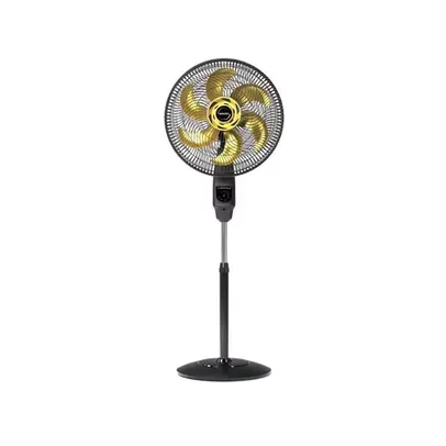 Ventilador de Coluna Mallory Chronos Com Controle remoto e painel touch Preto E Dourado 40cm - 220V