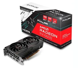 Placa de Vídeo Sapphire Pulse AMD Radeon RX 6600 Gaming, 8GB GDDR6, HDMI - 11310-01-20G