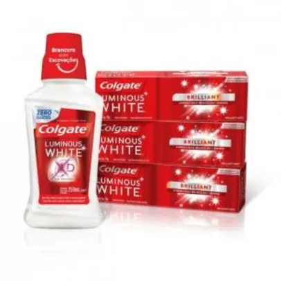 Kit Creme Dental Colgate Luminous White | R$12