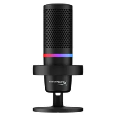 Microfone HyperX DuoCast Black Podcast, RGB, USB, Preto - 4P5E2AA