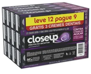 (72 UNIDADES) Pasta de dente Closeup Proteção Bioativa | R$113