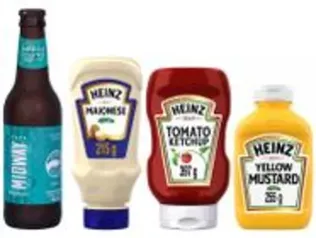 Kit Heinz Ketchup+ Mostarda +Maionese + Cerveja