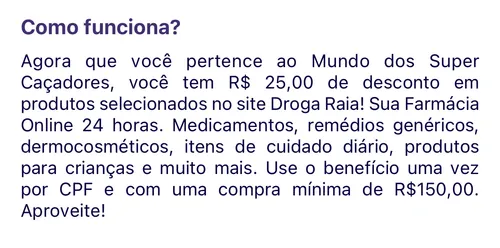 Imagem na descrição da promoção