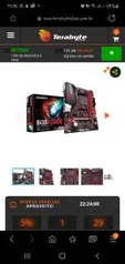 Placa Mãe Gigabyte B450M Gaming, Chipset B450, AMD AM4, mATX, DDR4 - R$719,00