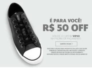 R$ 50,00 off Netshoes