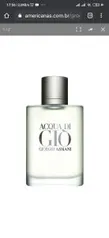 (1x cartão = R$ 155,00)Perfume Giorgio Armani Acqua di Gió Masculino Eau de Toilette 50m