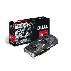 Placa De Vídeo Amd Radeon Rx 580 4gb Dual Series Oc Edition Ddr5 Asus