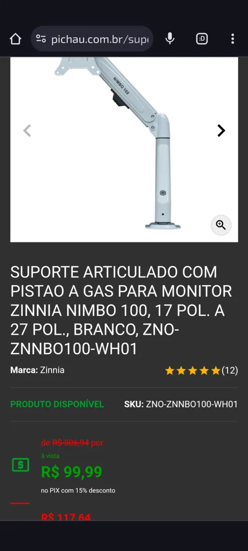 Imagem na descrição da promoção