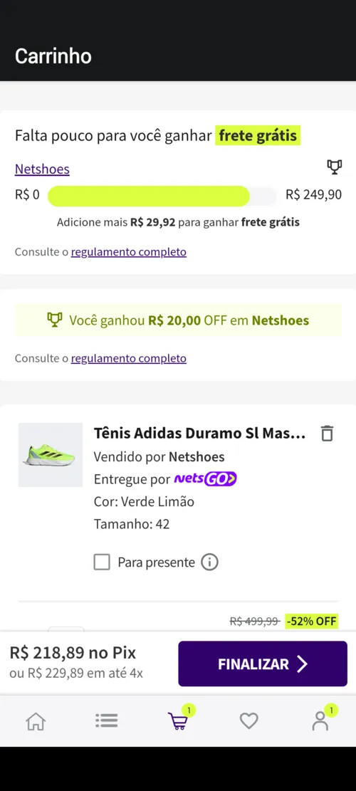 Imagem na descrição da promoção