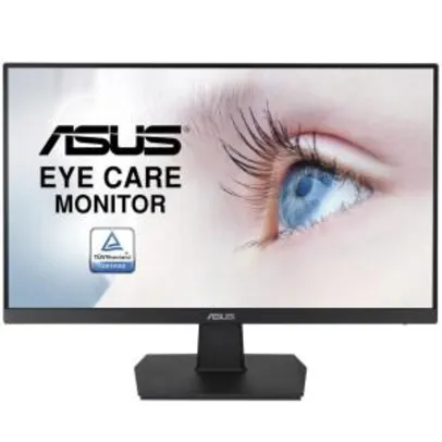 Monitor Asus Eye Care, LED, 23.8´, Widescreen, Full HD, IPS, HDMI, DVI-D - VA24EHE | R$ 800