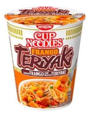 (PRIME) Cup Noodles Sabor Frango Teriyaki Nissin 72g | R$2,69