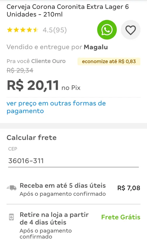 Imagem na descrição da promoção