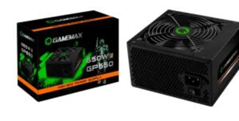 Fonte de Alimentação Preta 650W Gamemax GP650 80 Plus Bronze | R$310