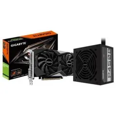 Placa de Video Gigabyte NVIDIA GeForce GTX 1650 Super + Fonte Gigabyte 450W, 80 Plus Bronze