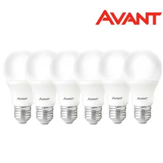 Kit 6 Lâmpadas Led 9w Bulbo Soquete E27 Bivolt Casa Comercio Avant