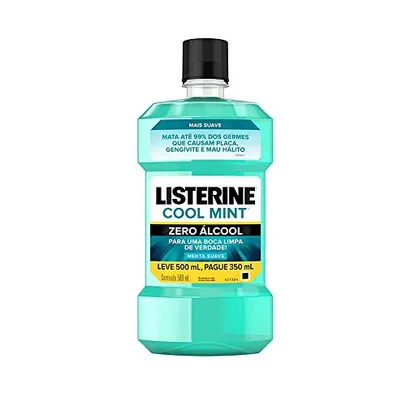 [Prime + recorrência + 10 unidades] Listerine zero álcool 500mL | R$58