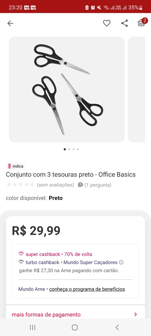 Imagem na descrição da promoção