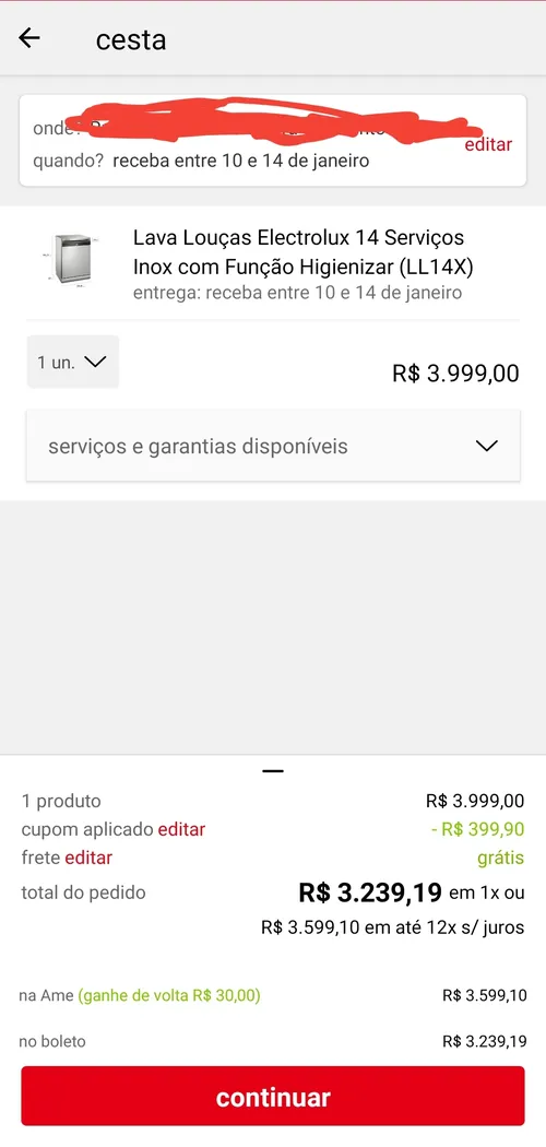 Imagem na descrição da promoção