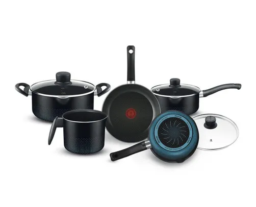 Conjunto De Panela Rochedo Smart Preto - 5 Peças