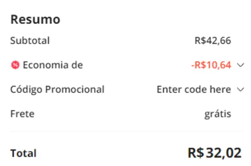 Imagem na descrição da promoção