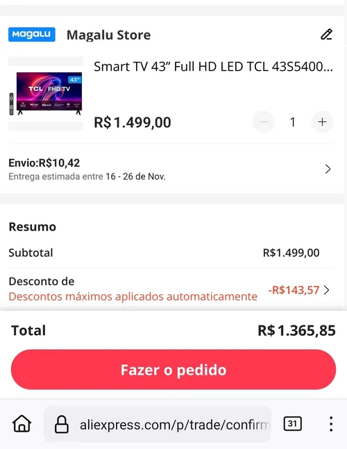 Imagem na descrição da promoção