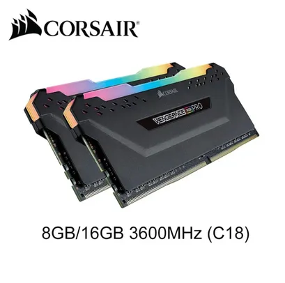 Memória ram DDR4 Corsair Vengeance rgb pro (16x1) 3600mhz | R$555