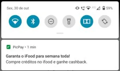 [Usuários selecionados.] 20% de Cashback limitado a R$40,00 ao comprar créditos com Picpay.