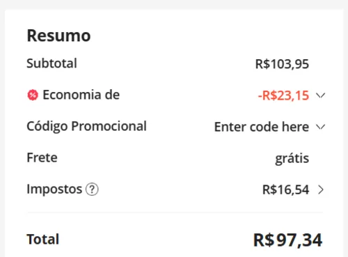 Imagem na descrição da promoção