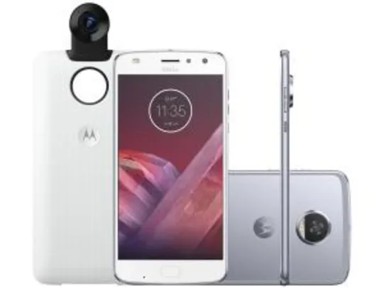 Smartphone Motorola Moto Z2 Play 360 Câmera - Edition 64GB Azul Topázio Dual Chip Câm. 12MP - R$1249