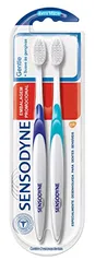 Sensodyne Gentle Kit Promocional. com duas Escovas Dentais para Dentes Sensíveis