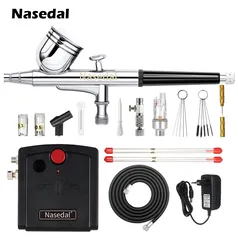 Nasedal NT-19 kit de compressor de escova de ar de dupla ação 0.3mm