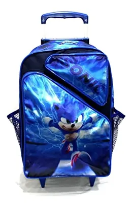 Mochila Escolar Sonic Game Filme Grande Rodinhas Meninos