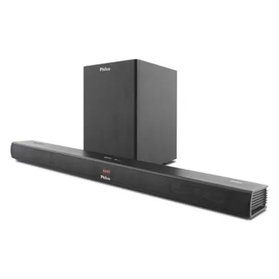 Soundbar Philco PSB05, Bluetooth, 320W RMS, Subwoofer Wireless, 2.1 Canais, Preto - 56603778