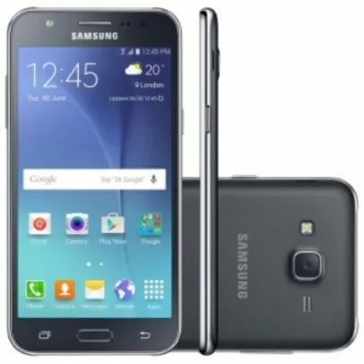 Saindo por R$ 799: Celular Smartphone Samsung Galaxy J5 Duos J500M Preto - Dual Chip, 4G, Tela 5, Câmera 13MP + Frontal 5MP com Flash, Quad Core de 1.2 Ghz, 16GB por R$ 799 | Pelando