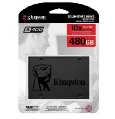 SSD Kingston 480GB pagamento 1x cartão