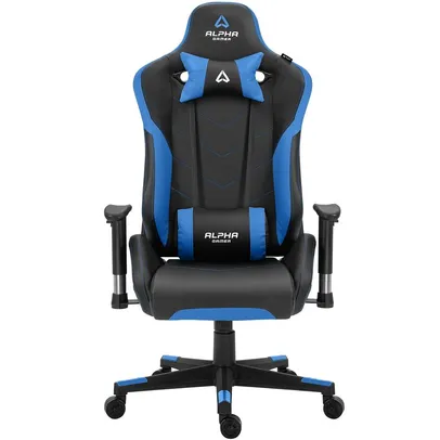 Cadeira Gamer Alpha Gamer Zeta Black Blue - AGZETA-BK-BL | R$1.100