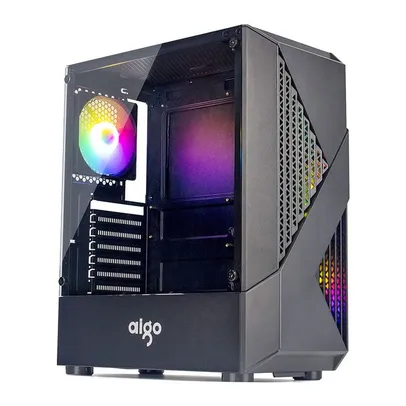 Gabinete Gamer Aigo A01, Lateral de Vidro, Preto, A01-BK 