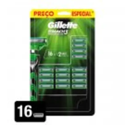 Carga para Aparelho de Barbear Gillette Mach3 Sensitive com 16 unidades