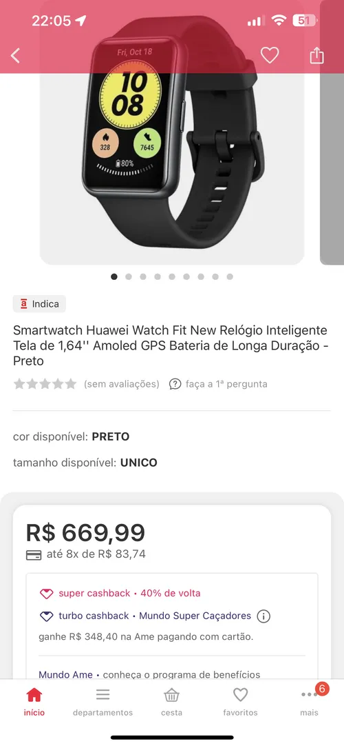 Imagem na descrição da promoção