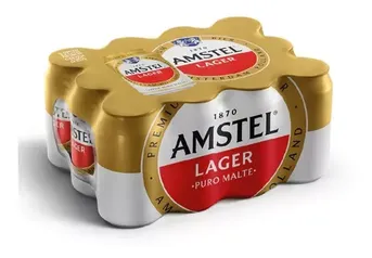 Cerveja Amstel Premium Lager Puro Malte Lata 350ml 12 Und