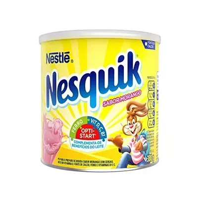 [Super R$8] Achocolatado em Pó, Morango, Nesquik, 380g