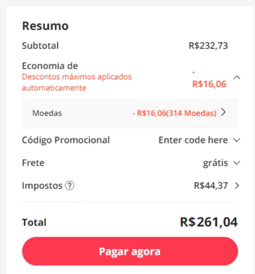 Imagem na descrição da promoção