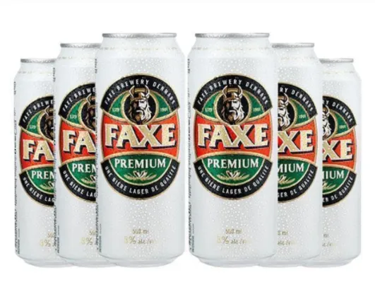 Kit de Cervejas Faxe Premium 06 unidades