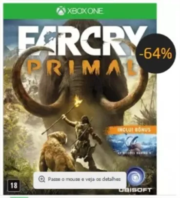 Far Cry Primal - Xbox One - R$ 69 (64% OFF)