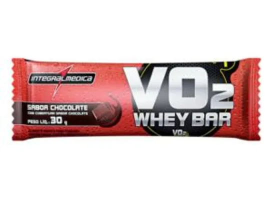 Barra de Proteína Integramédica Protein Bar - Chocolate ou Frutas Vermelhas | R$ 1,69