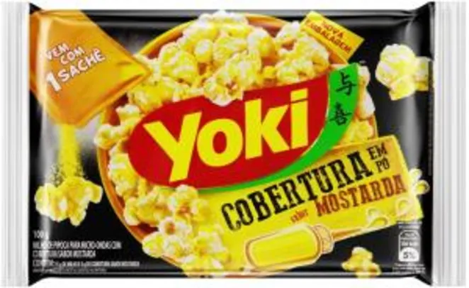 [PRIME] Popcorn Sachê Mostarda Yoki 100g | R$ 3,19