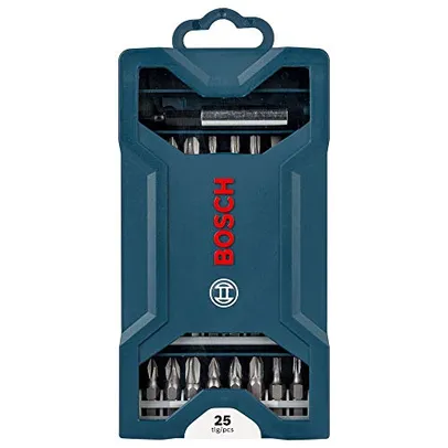 [Prime] Kit de pontas para parafusar Bosch Mini X-Line com 25 peças