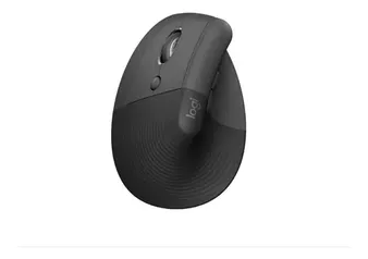 Mouse Sem Fio Ergonômico Lift Canhoto Cinza Escuro Logitech